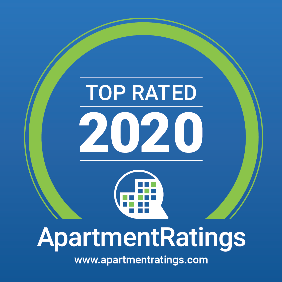 Top Rated 2019 Apartment Ratings award logo